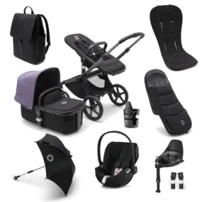 Bugaboo Fox 5, Cloud T Ultimate Travel System - Graphite/Midnight Black/Astro Purple