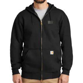 Carhartt Midweight Hooded Zip-Front Sweatshirt -  Pleather Mono Patch