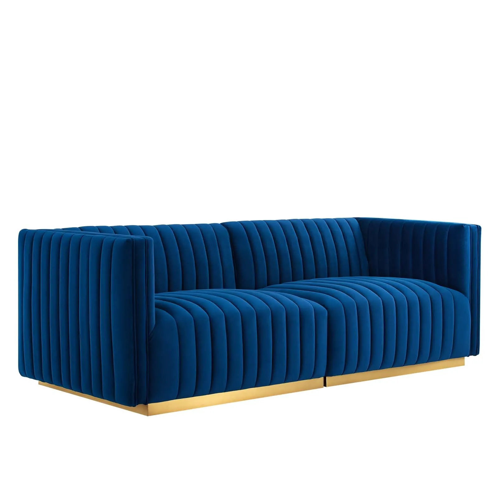 Conjure Channel Tufted Performance Velvet Loveseat by Modway