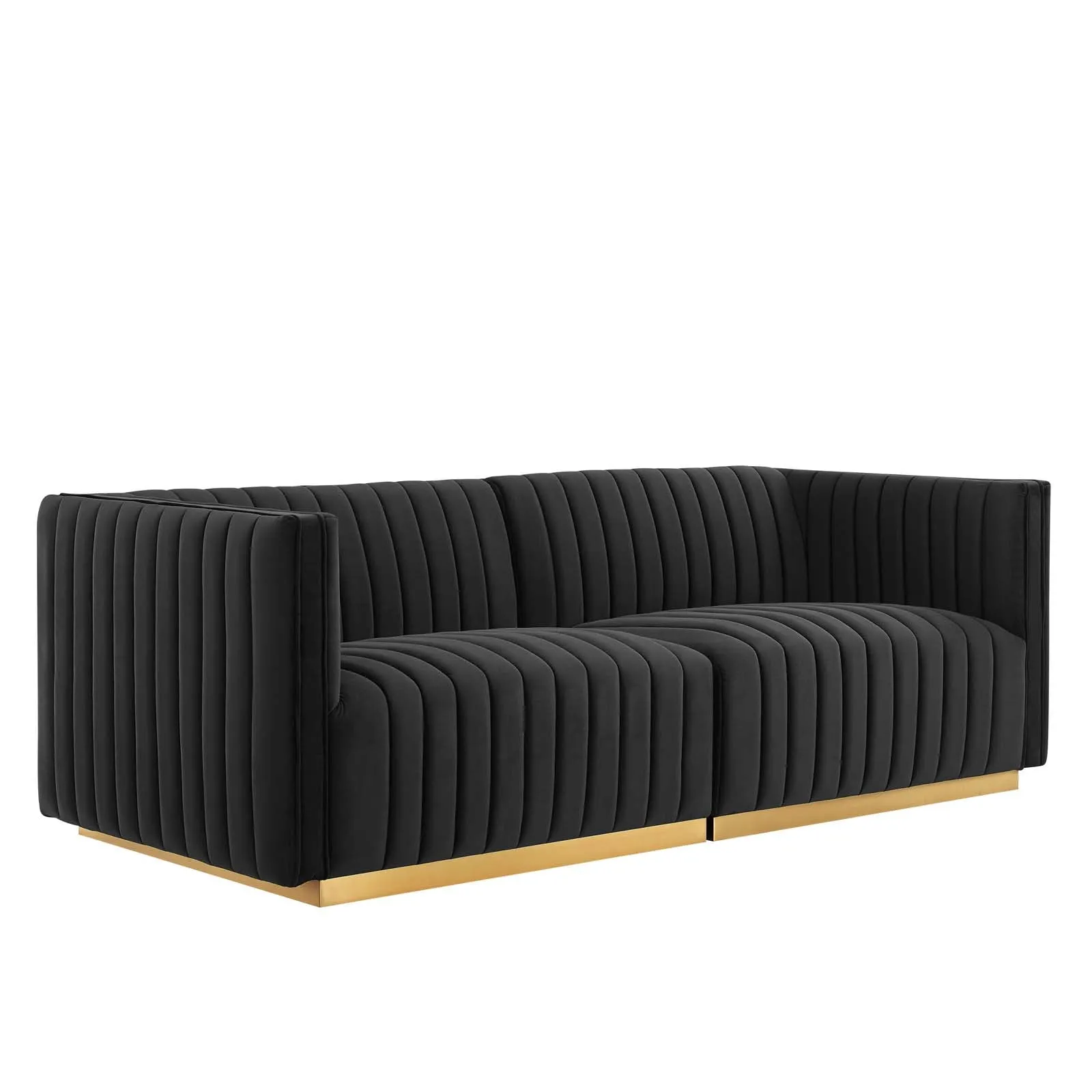 Conjure Channel Tufted Performance Velvet Loveseat by Modway