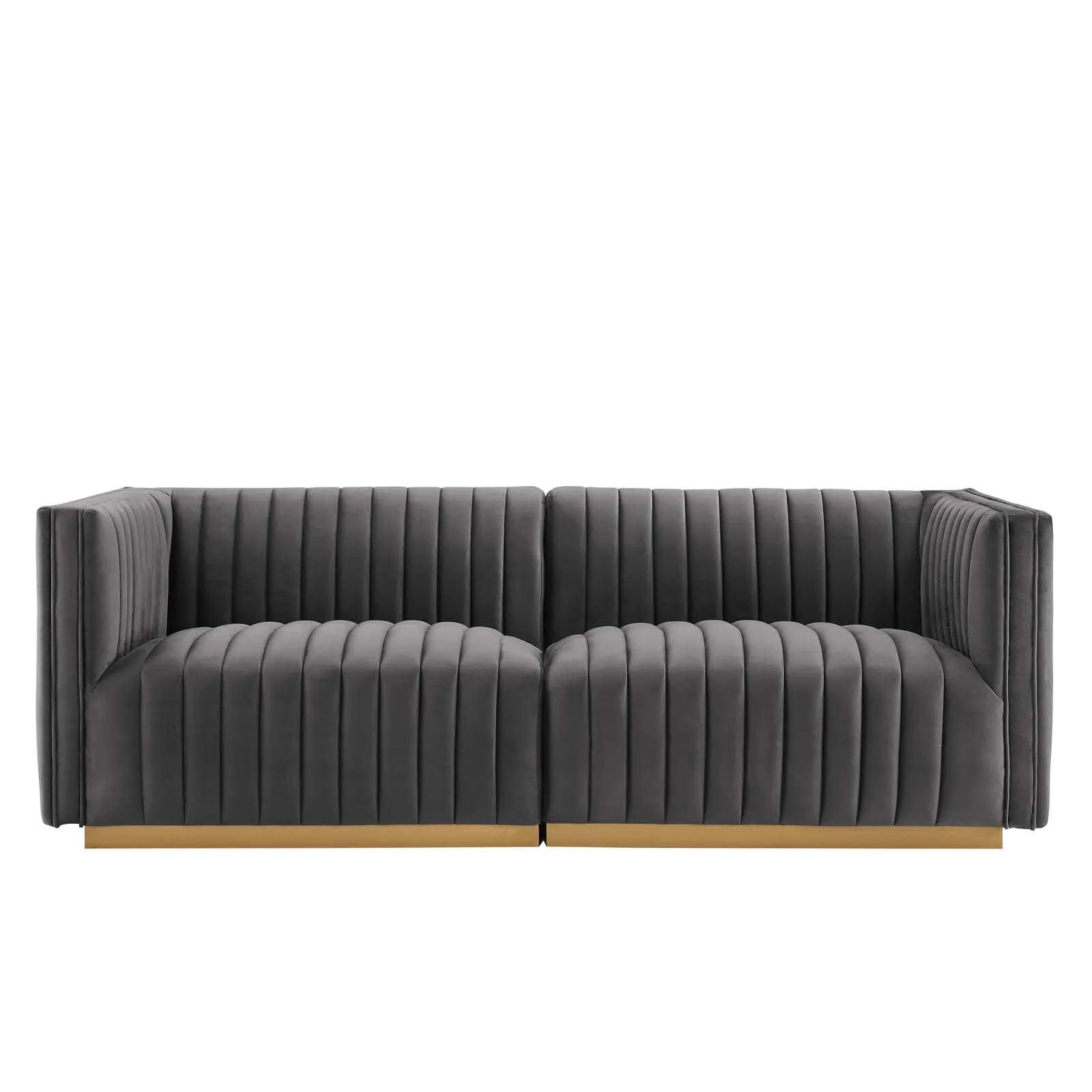 Conjure Channel Tufted Performance Velvet Loveseat by Modway