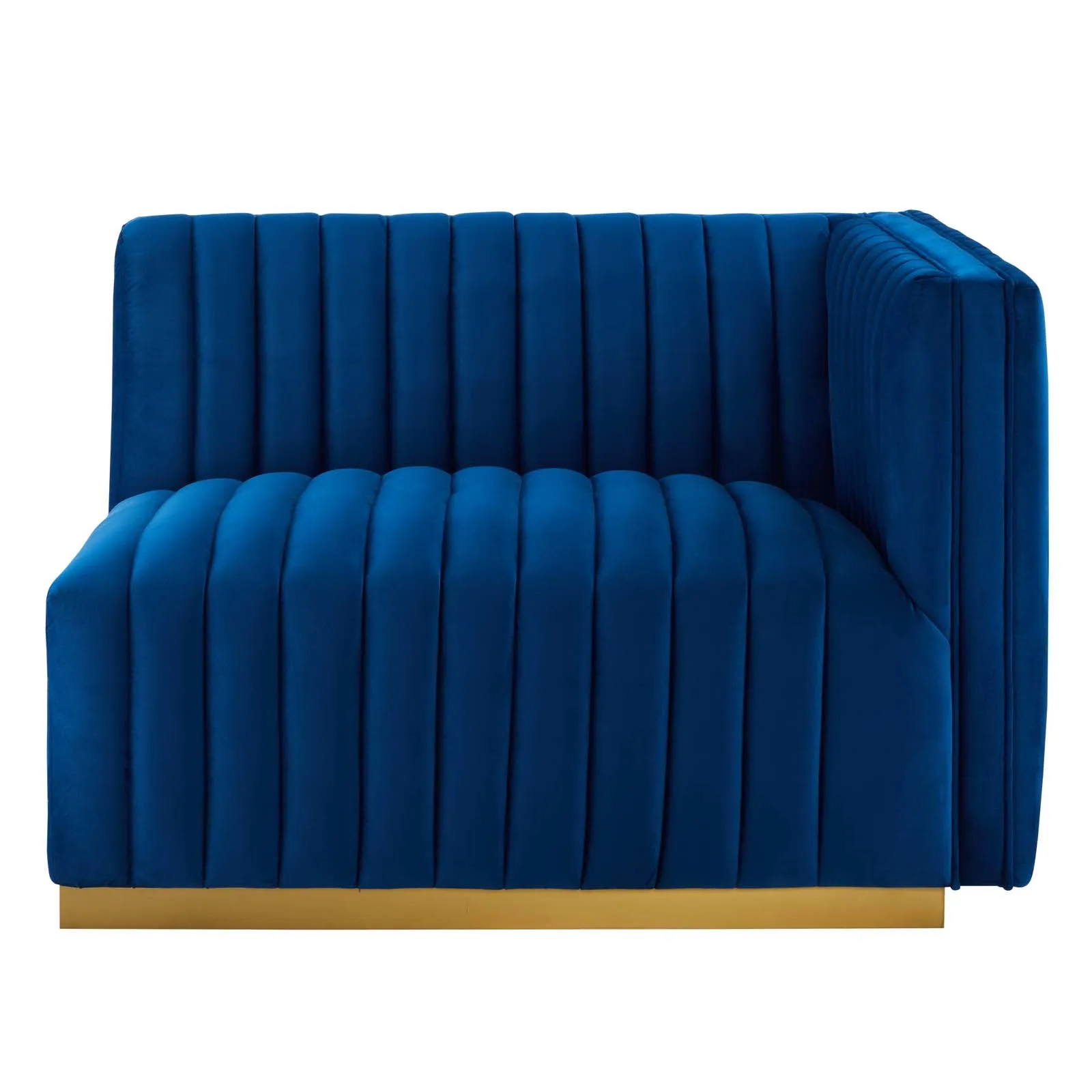 Conjure Channel Tufted Performance Velvet Right-Arm Chair by Modway