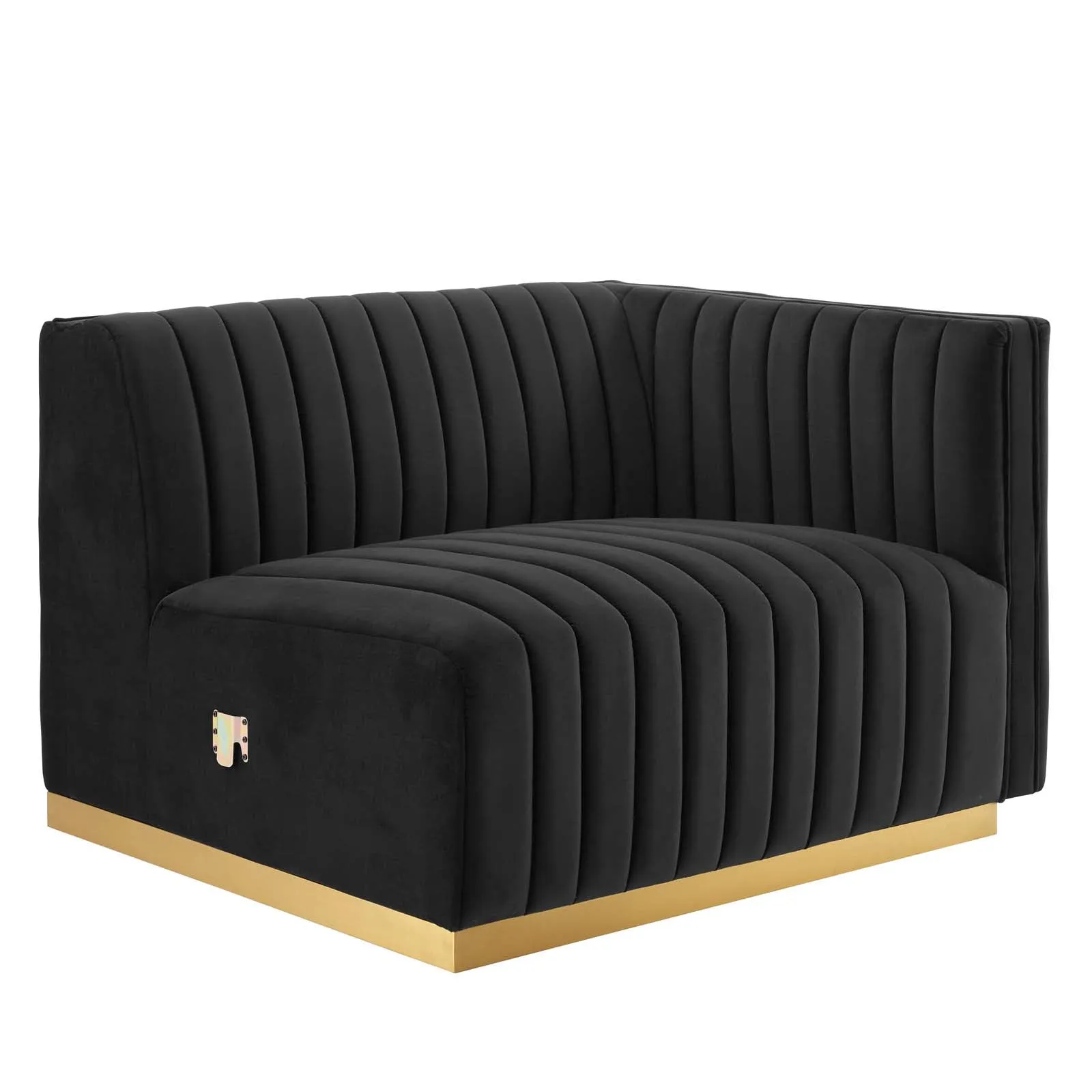 Conjure Channel Tufted Performance Velvet Right-Arm Chair by Modway