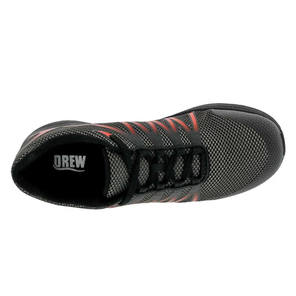 Drew Men's Player Athletic Sneakers Black/Red