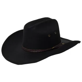 Dwight - Cattleman's Crease Cowboy with Leather Band and Brass Gromets