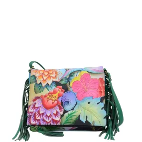 Fringed Flap Crossbody - 8335