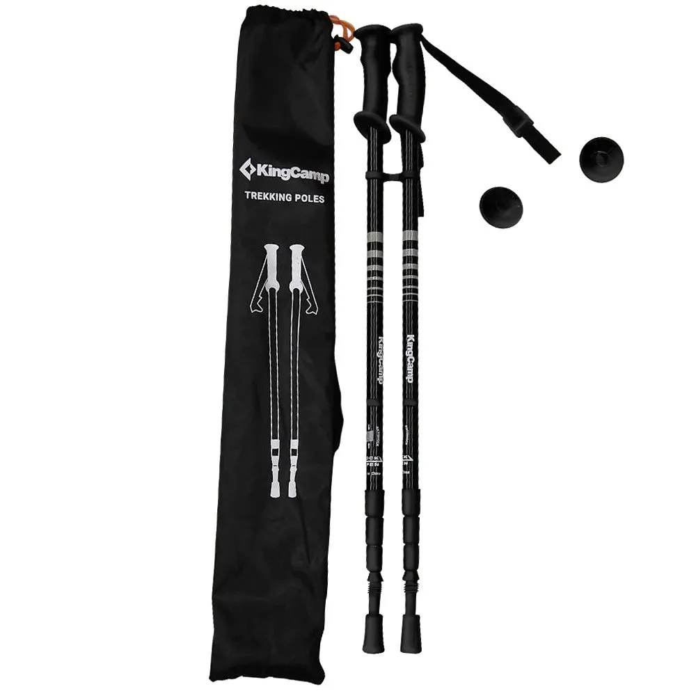 KingCamp Aluminum PP Handle Anti-Shock Lightweight Trail Trekking Pole - by pair