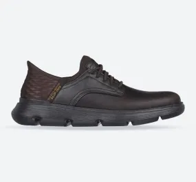 Men's Wide Fit Skechers 205046 Slip-ins Garza Gervin Trainers - Chocolate