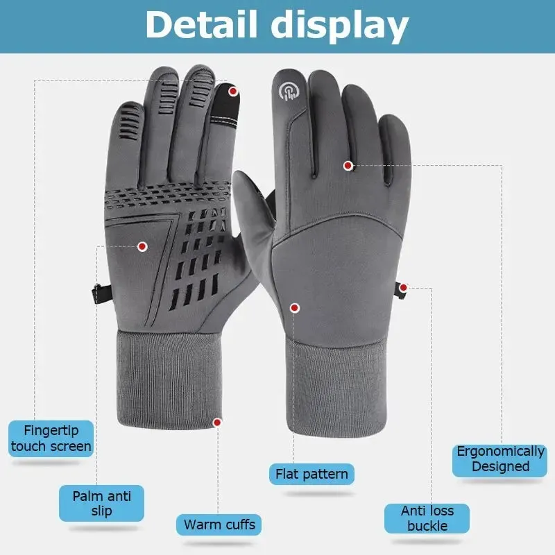 Winter Gloves Touch Screen Water Resistant Windproof Thermal for Running Ski Cycling Driving Hiking - Warm Gifts for Men Women